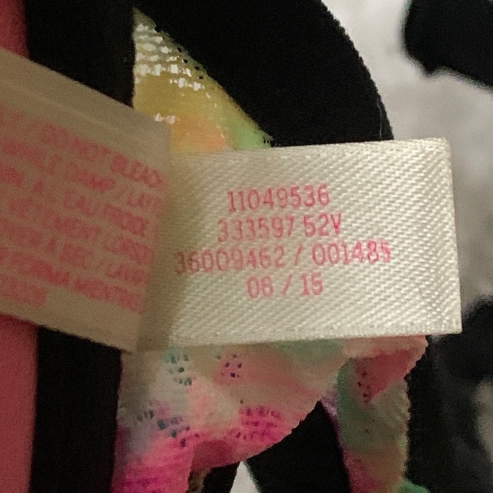 NIB RARE HTF TROPICAL/WATERCOLOR STAPPY BACK BRA - Picture 6 of 6